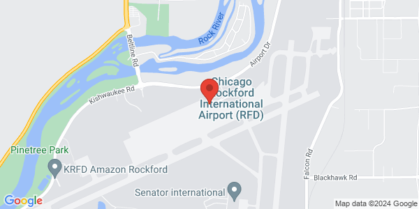 Rockford-Chicago International Airport Map