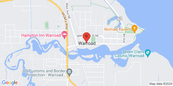 Warroad Enrollment Center  Map