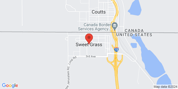 Sweetgrass NEXUS and FAST Enrollment Center Map